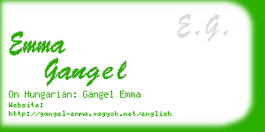 emma gangel business card